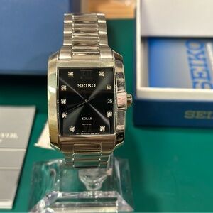 Seiko Men's SNE461 Solar Stainless Steel Watc